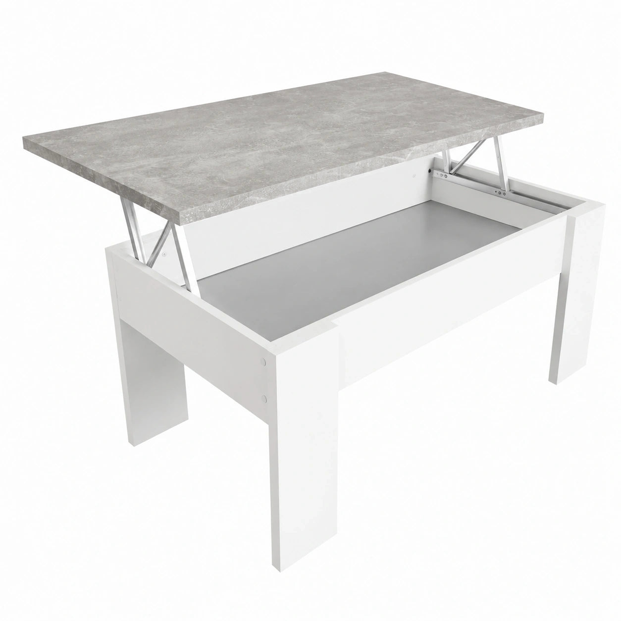 table-basse-elevatrice-pour-salon-ou-salle-a-manger-blanche-avec-plateau-gris-90x50x4657-cm-tjssa11828vg